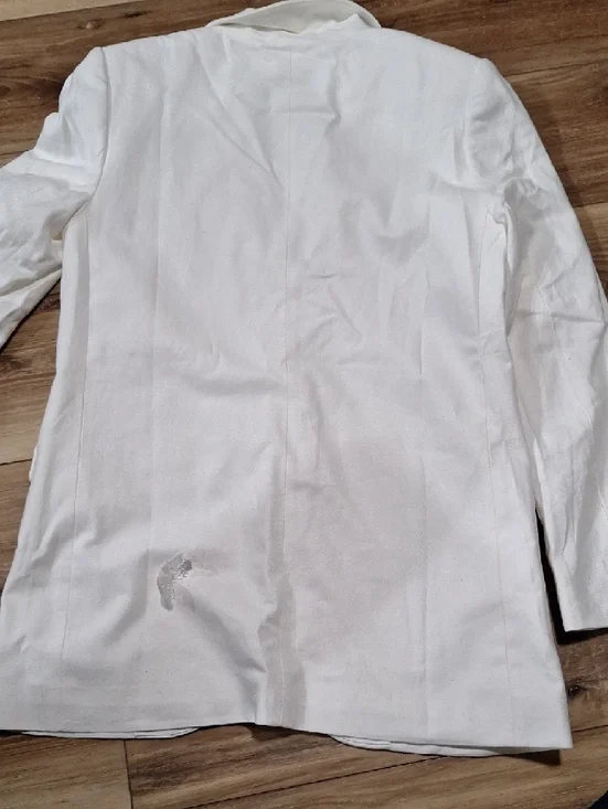 Michael Kors Cotton Blend Twill Blazer White 8 NWT - Picture 7 of 7